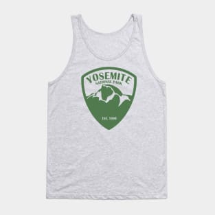 Yosemite Park Badge - green Tank Top